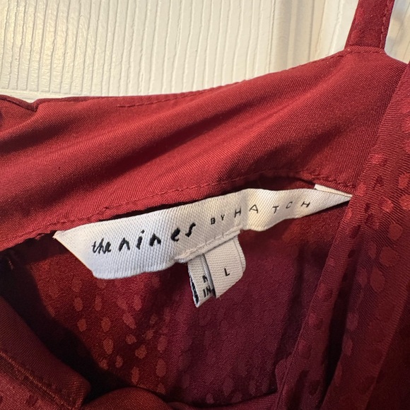 Women's Burgundy Maternity Dress - The Nines by Hatch - Picture 3 of 5